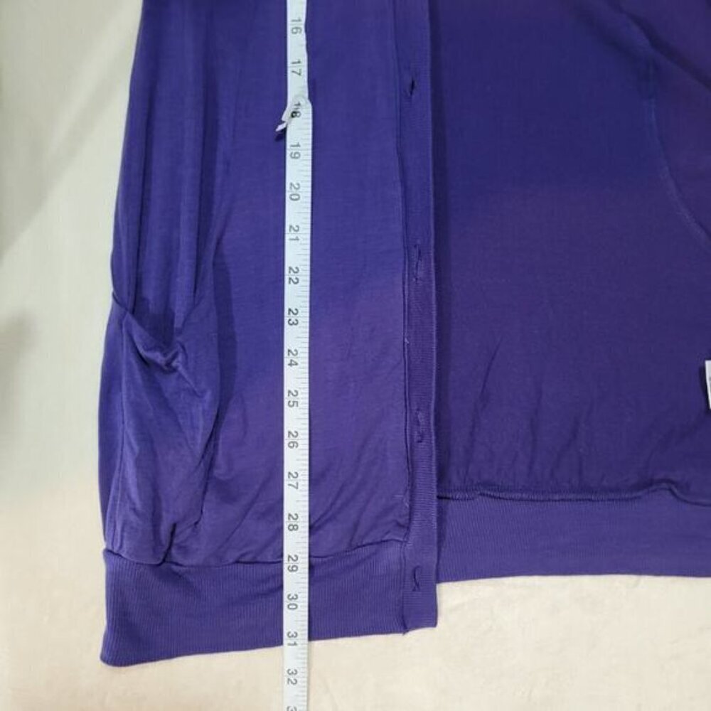 Aritzia Wilfred Purple Lyocell Cardigan - Size Extra Small - Picture 9 of 9